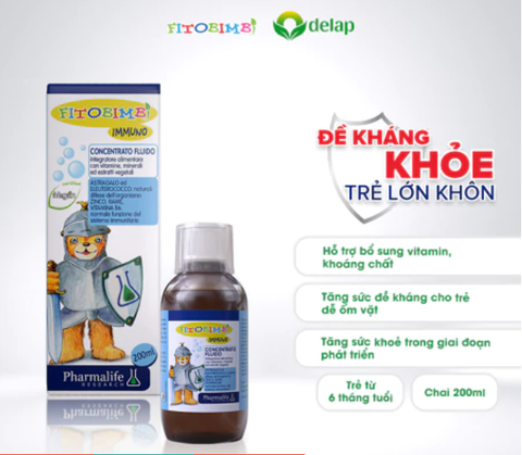 Siro FITOBIMBI IMMUNO Hỗ Trợ Tăng Đề Kháng Cho Trẻ