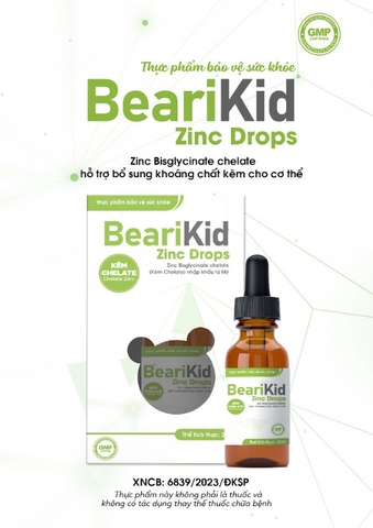 Kẽm Bearikid Zinc Drops