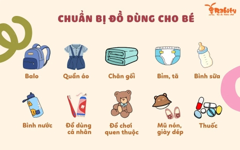 Danh sách đồ dùng cho bé đi lớp mầm non: Mẹ cần chuẩn bị những gì?