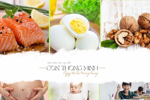 Mẹ bầu cần bổ sung gì để con thông minh từ trong bụng