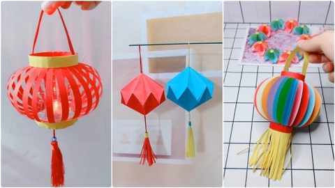 Hướng dẫn làm lồng đèn handmade cho bé chơi Trung Thu