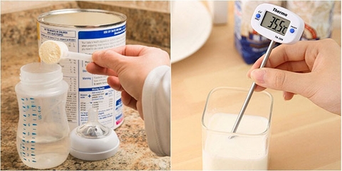 Cách pha sữa công thức không bị vón cục, mất chất