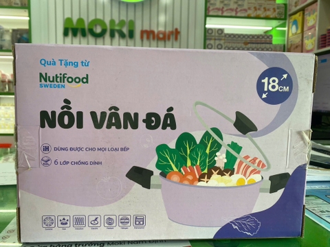 NỒI VÂN ĐÁ 18CM – QUÀ TẶNG CHẤT LƯỢNG TỪ NUTIFOOD SWEDEN