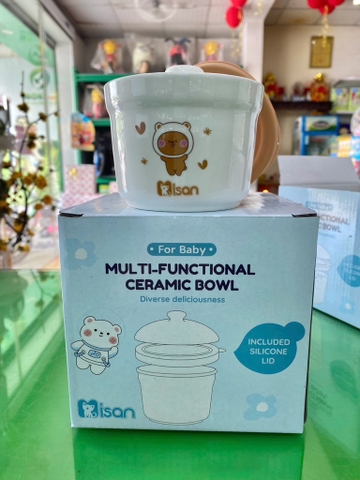 Chén sứ đa năng ISAN cho bé – Dễ thương, an toàn, giữ ấm tốt