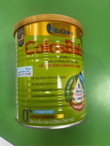 Colos baby 0 (vị nhạt) 400g