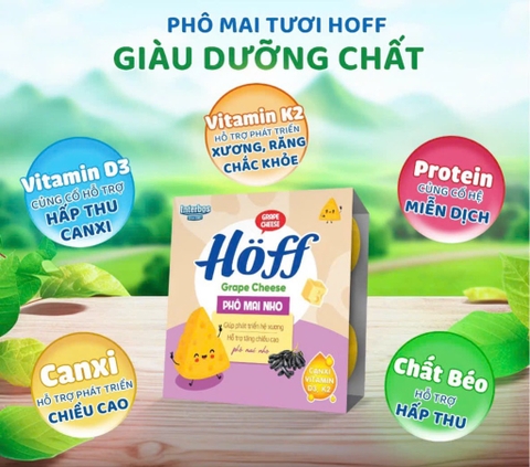 Sữa Chua Hoff Vị Phô Mai Nho