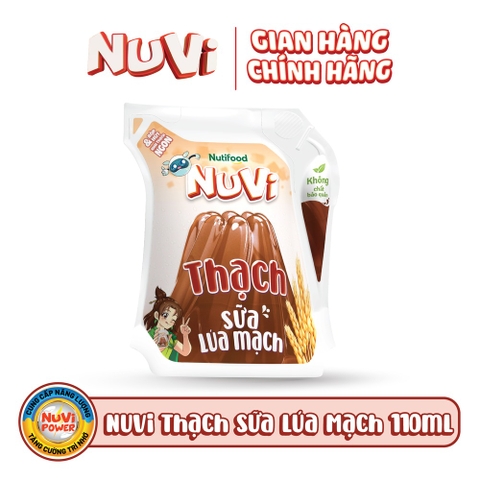 NuVi Thạch Sữa Lúa Mạch Túi 110ml