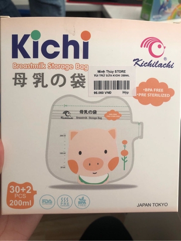 TÚI TRỮ SỮA KICHI 200ML