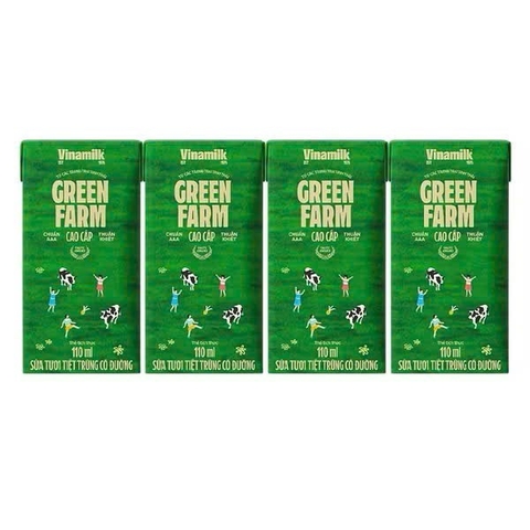 Sữa tươi Vinamilk green farm có đường 110ml