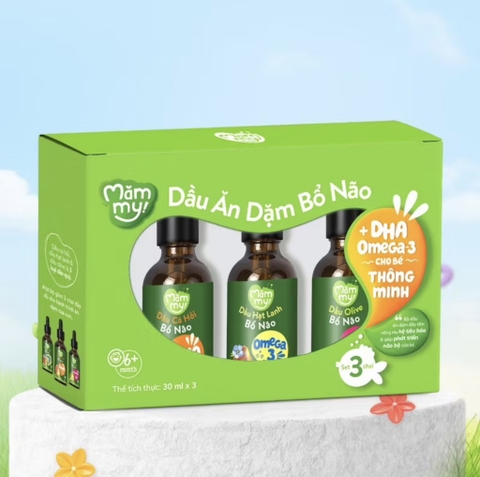 Set 3 Dầu Ăn Dặm Bổ Não Mămmy 30ML*3