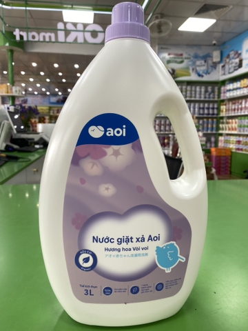 Nước giặt xả vải hữu cơ Aoi hương hoa vòi voi 3L
