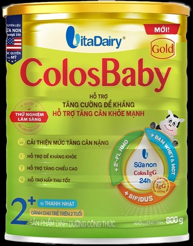 SPDD công thức Colosbaby Gold 2+ 800g (Vị Nhạt)