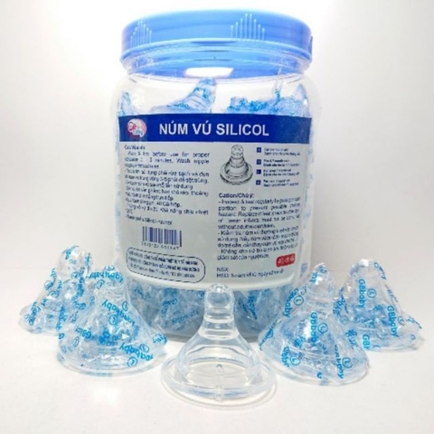 Núm vú silicol cổ thẳng hẹp