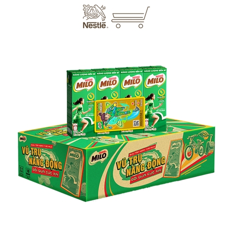 Sữa lúa mạch Nestlé® MILO® 180ml (8 hộp/lốc)