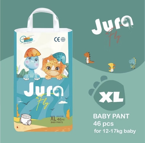 Bỉm Quần Jura Fly Size XL - 46 Miếng | Dành Cho Bé Từ 12 đến 17kg