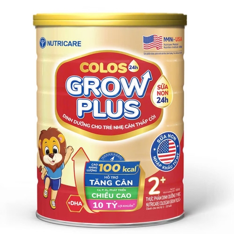 Sữa Nutricare colos 24h growplus 2+ 850g