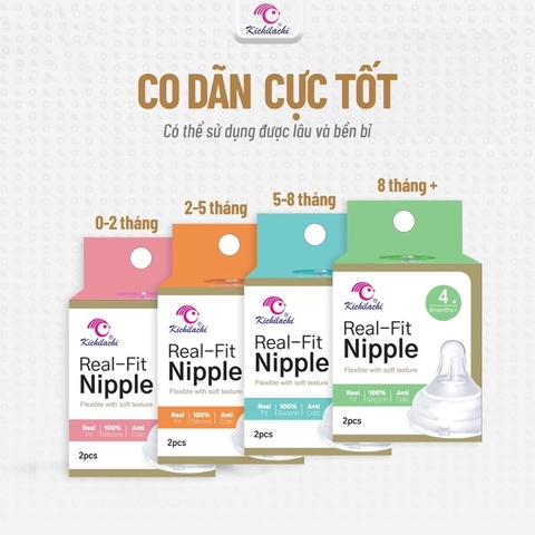 Núm kichi cổ rộng Real-fit số 1
