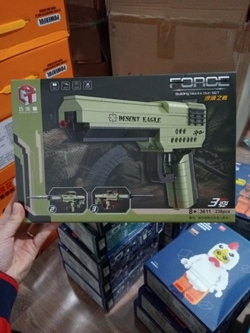 Bộ Đồ Chơi Lắp Ráp Súng Desert Eagle – Biến Hình 3 Trong 1 – 238 Mảnh Ghép Cho Bé Từ 8 Tuổi Trở Lên