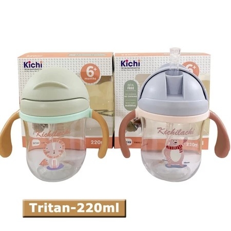 Bình tập uống nước chống sặc Kichilachi Kichi 220ml (> 6 tháng)