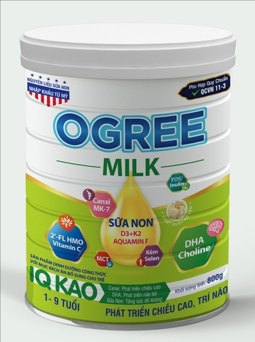 Ogree Milk IQ Kao 800g