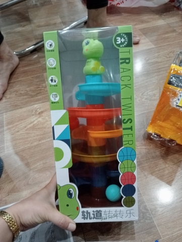 Đồ Chơi Cầu Trượt Bóng Xoắn Ốc Hình Ếch – Track Twister