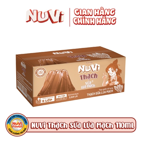 NuVi Thạch Sữa Lúa Mạch Túi 110ml