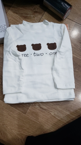 Áo cổ 3p hình gấu