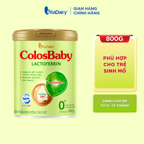 Sữa bột ColosBaby Lactofrerin 800g 0+
