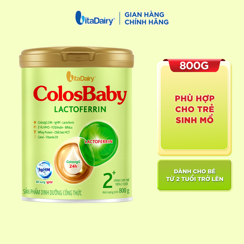 SPDD công thức ColosBaby Lactoferrin 2+ 800g