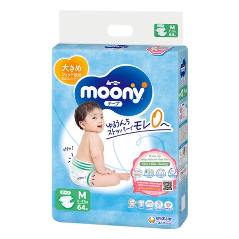 Tã dán Moony M 56M+8M