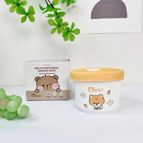 Thố sứ Misan nắp silicon