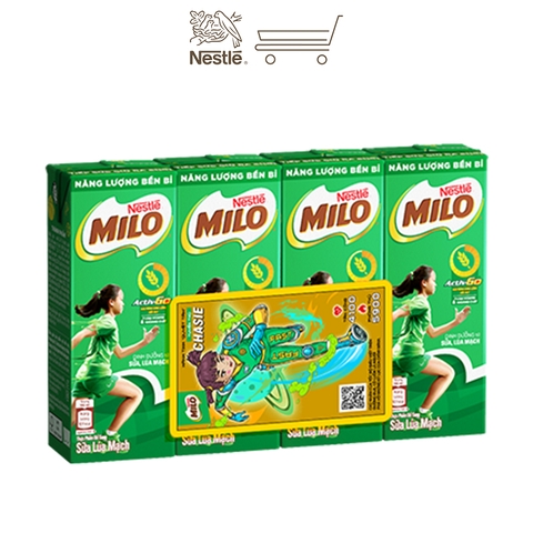Sữa lúa mạch Nestlé® MILO® 180ml (8 hộp/lốc)