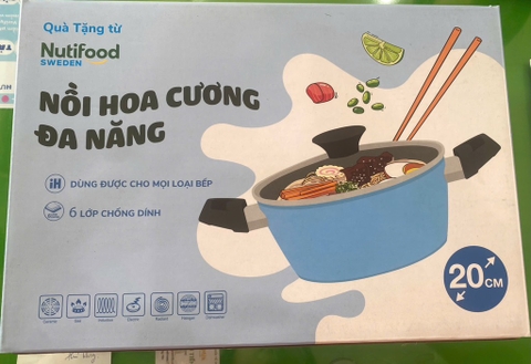 Nồi Hoa Cương Đa Năng 20cm – Quà Tặng Cao Cấp Từ Nutifood Sweden