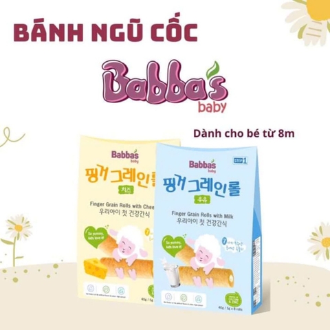 Bánh ngũ cốc Babba’s vị sữa ( 8 tháng tuổi)