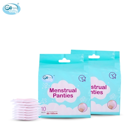 Băng vệ sinh dạng quần Gbbaby 10 miếng/bịch dành cho mẹ sau sinh, dùng ban đêm, kỳ kinh nguyệt