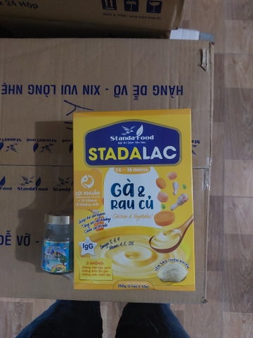 Bột ăn dặm Stadalac Gà Rau Củ 250gr (TẶNG 1 LỌ YẾN)