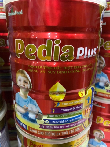 Sữa Bột Santa Pedia Plus+ Đỏ 900G (kèm yến) Từ 1 Tuổi