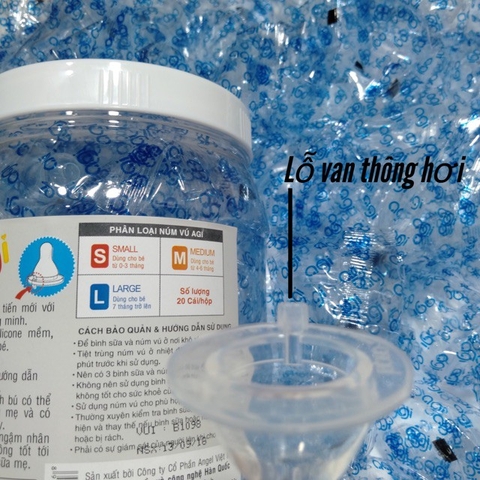 Núm vú silicol cổ thẳng hẹp