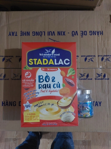 Bột ăn dặm Stadalac Bò Rau Củ 250gr (TẶNG 1 LỌ YẾN)