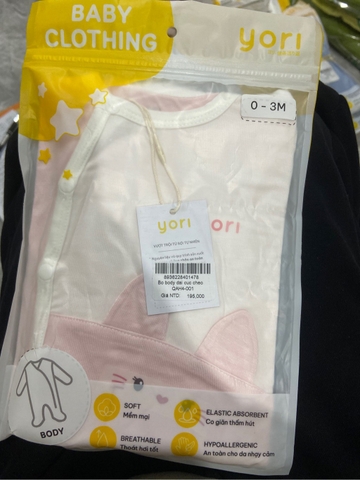 Bộ body dài cúc chéo (QAH4-001)