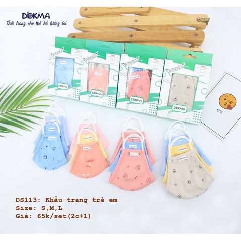 KHẨU TRANG DOKMA (sét 3 chiếc)