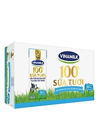 Sữa tươi tiệt trùng Vinamilk 100% có đường 180ml