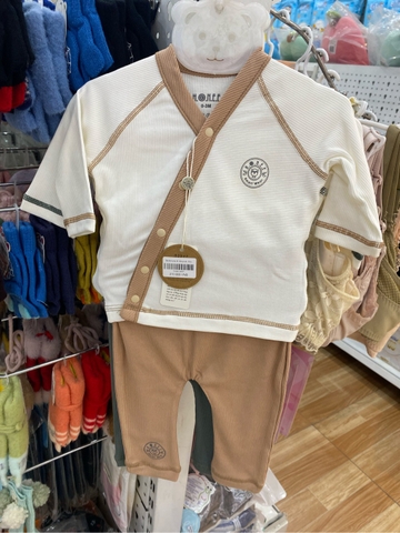 Bộ kimono kỉ lông cài chéo