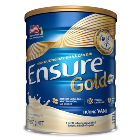 Sữa Ensure Úc 850g Hương Vani Giàu Dinh Dưỡng