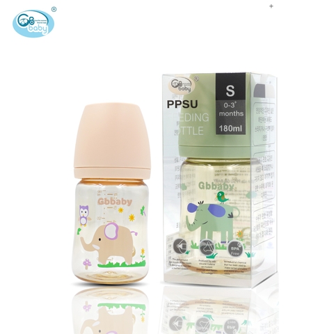 Bình sữa PPSU GB-Baby 180ml hình cao cấp