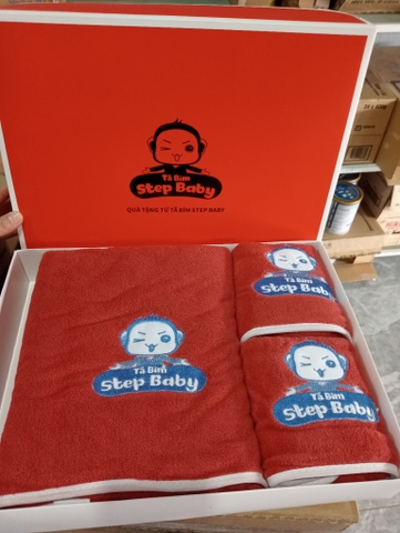 BỘ KHĂN CAO CẤP – QUÀ TẶNG ĐỘC QUYỀN TỪ TÃ BỈM STEP BABY