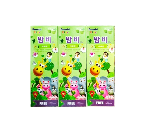 Kem Đánh Răng Bainbi Kids Vị Táo