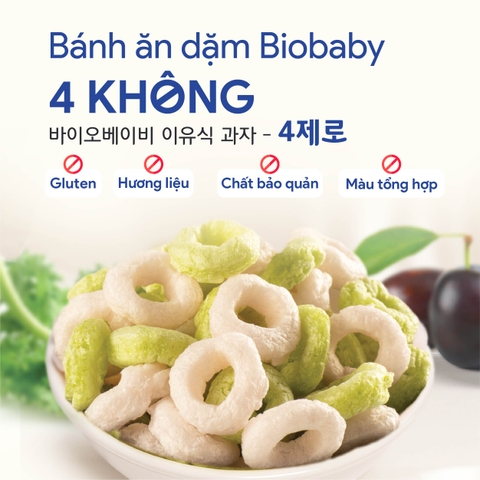 Bánh ăn dặm Biobaby vị mận đen và cải kale