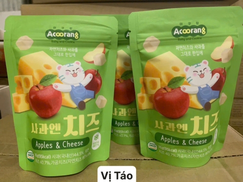 Phomai sấy lạnh Acoorang vị táo 16g (>7 tháng) - Acoorang