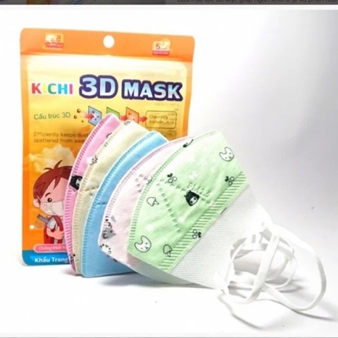 Khẩu trang trẻ em Kichi 3D